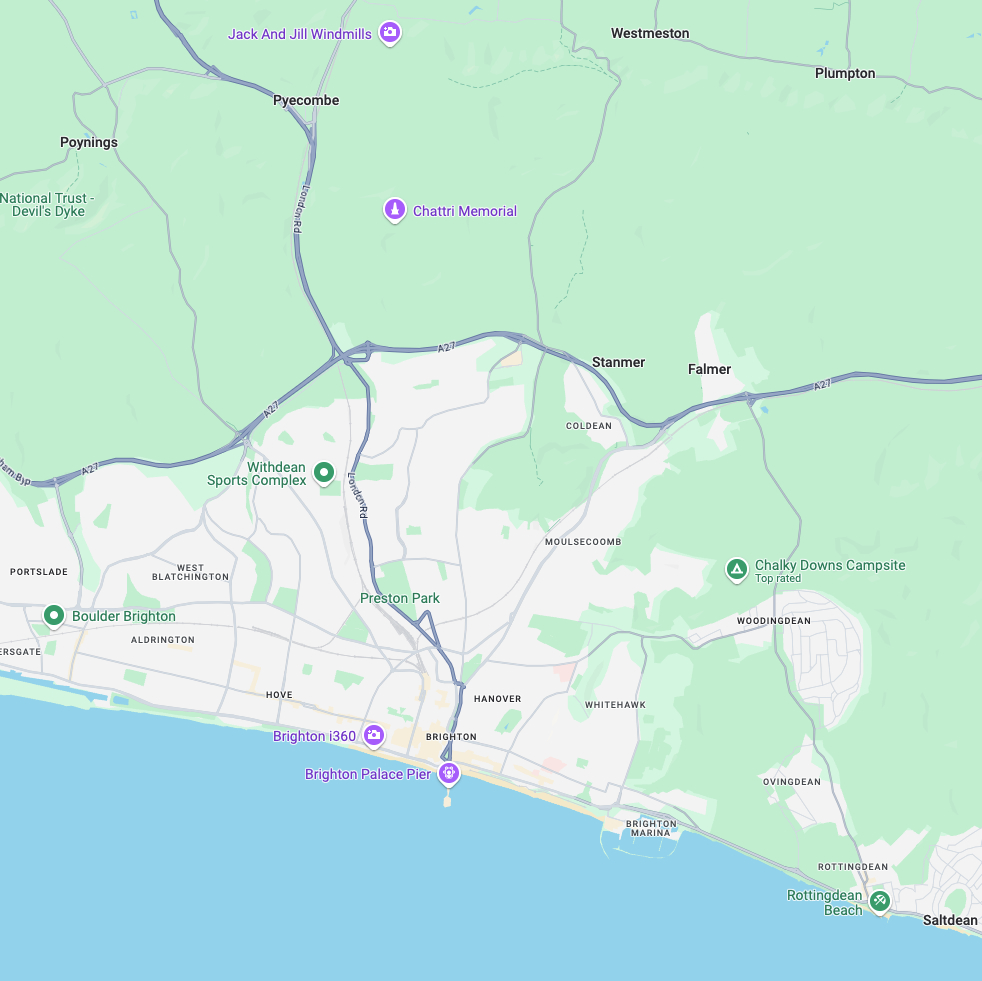 Brighton Map Brighton Map